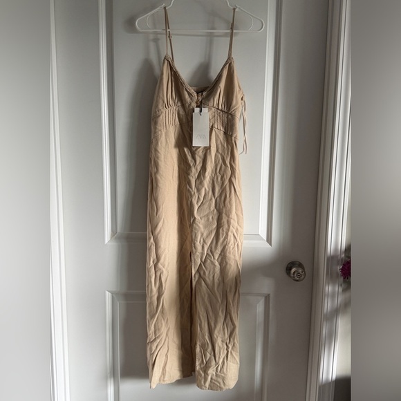 Zara Tan Midi Dress - Picture 2 of 16